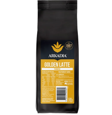Arkadia Golden Turmeric Latte 500g – Café‑Style Golden Milk Blend